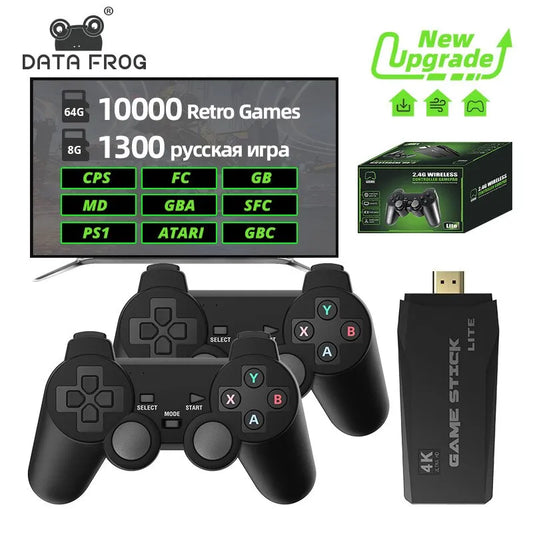 DATA FROG-consola de videojuegos Retro black