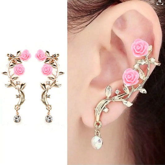 Aretes de rosas para pearcing